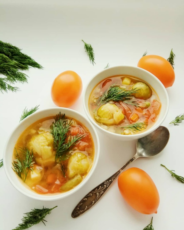 Суп с замороженными овощами
